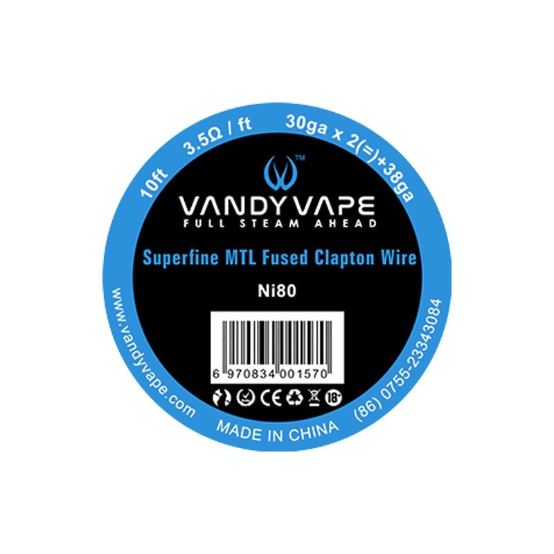 Vandy Vape Superfine MTL Fused Clapton Wire 3.50 �...
