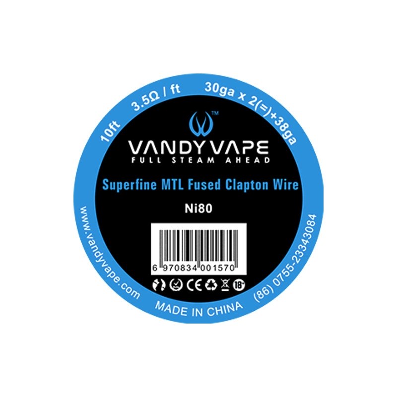 Vandy Vape Superfine MTL Fused Clapton Wire 3.50 ...